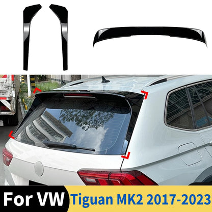 Rear Top Side Wing For Volkswagen Tiguan MK2 2017-2023 Car Tail Wings Fixed Spoiler Wind Modification Exterior Auto Accessories