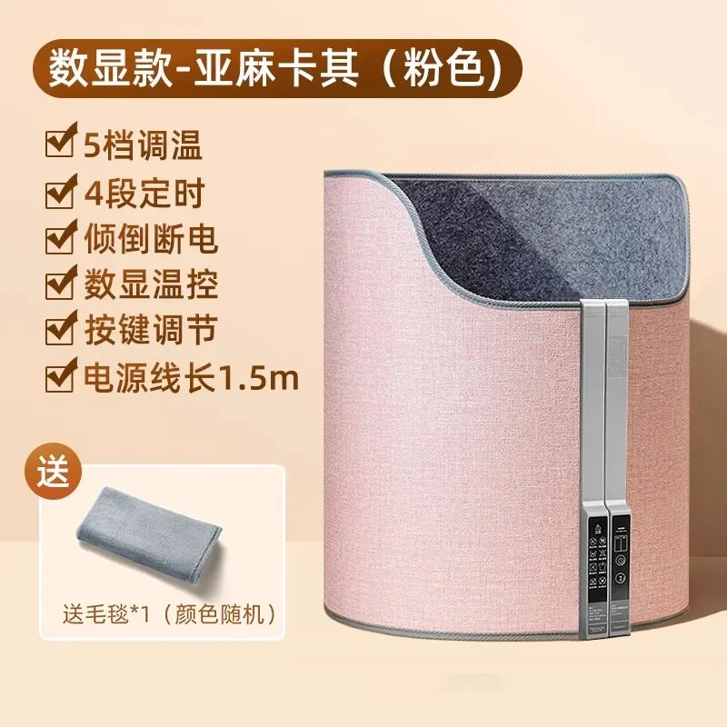 220V Electric Foot Warmer Under Desk Heating Pad for Office Winter Warmth Leg Heating Blanket CDB