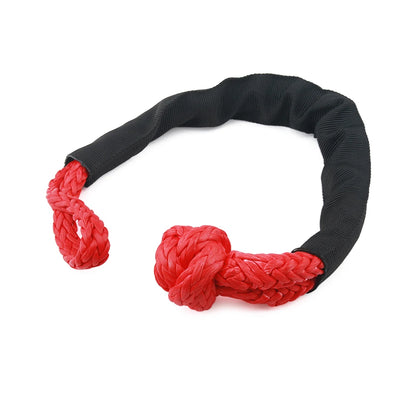 53000lbs Winch Rope Synthetic Soft Shackle+Recovery Ring Set Rugged Shackles With Protective Sleeve for Truck Vehicle Recovery