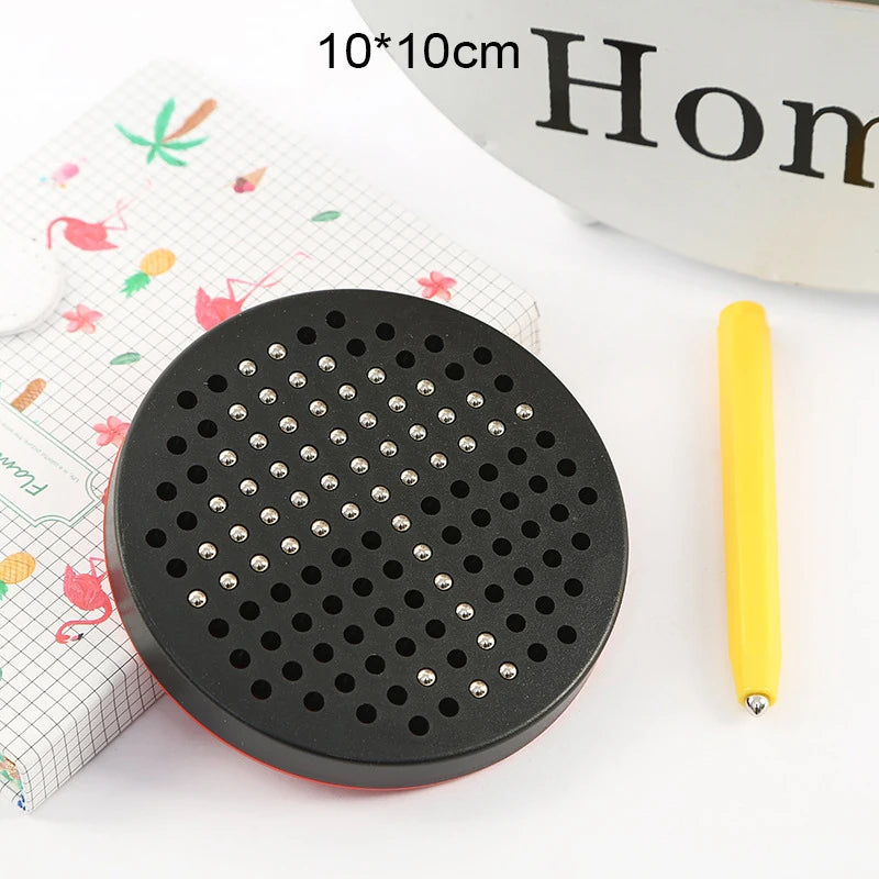 Magnetic Drawing Board Magnetized Board For Children Travel Activities Montessori Education Toy Magnet Ball Pad Magnetic Stylus