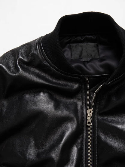 Mauroicardi Autumn Cool Handsome Black Thickened Warm Pu Leather Bomber Jacket Men Zipper Luxury Designer American Clothes 2025