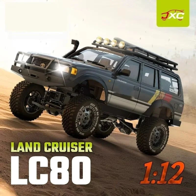 JXC 1/12 Full Scale Lc80 Rc Crawler Cruiser Remote Control Off Road Climbing Car With Light System For Hobby Users