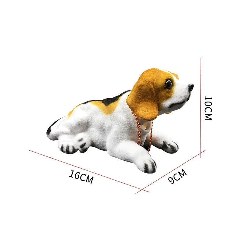 Nodding Dog Moving Head Husky Resin Imitation Dog Toy Dashboard Decoration Cute Auto Parts Car Accessories Funny Ornaments