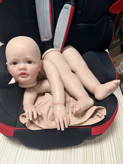 NPK 28Inch Huge Size Already Pained Unfinished 3D Draw SKin Bald Head DIY Doll Parts Reborn Betty Lifelike Baby Doll Kit