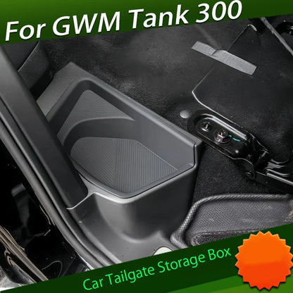 Auto Tailgate Storage Box Suitable for GWM Tank 300 2025 Modified Car Rear Seat Silicone Storage Box Car Interior Accessories