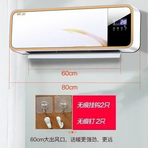 Heating and cooling wall-mounted heater, bathroom heater, household convection heater, electrical appliance, indoor air energy