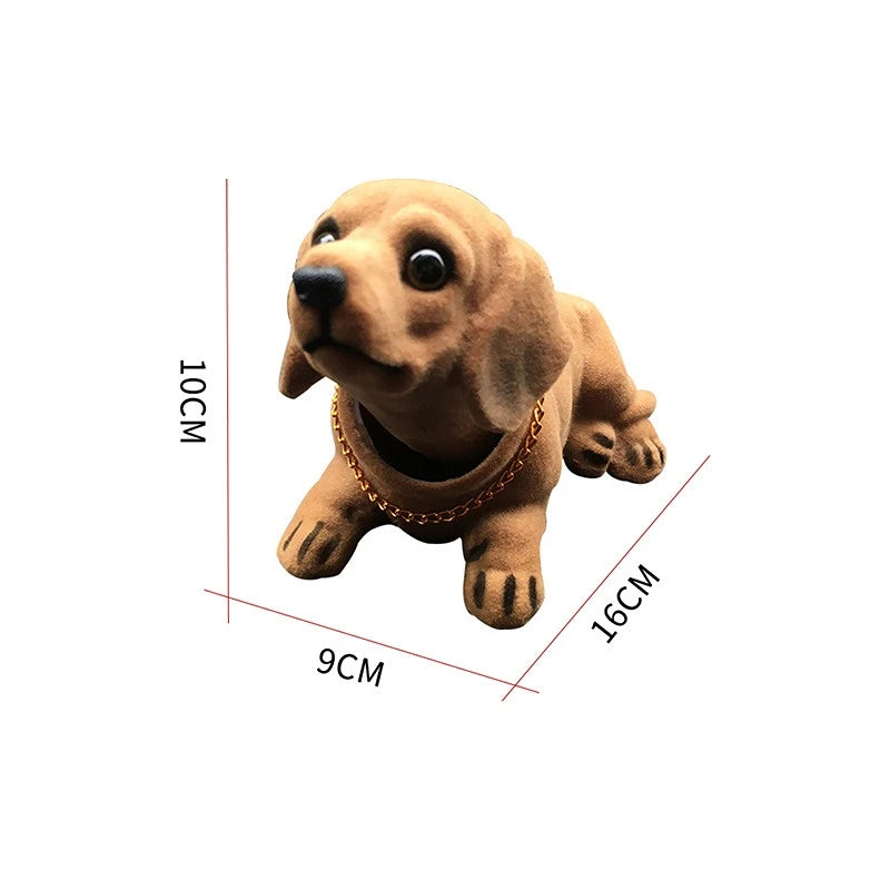 Nodding Dog Moving Head Husky Resin Imitation Dog Toy Dashboard Decoration Cute Auto Parts Car Accessories Funny Ornaments