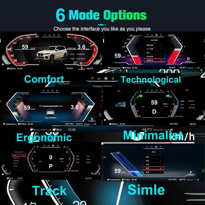 Cluster Dashboard For BMW F10 F15 F16 F25 F02 F07 X3 X4 X5 X6 5 Series speedometer LCDinstrument panel  digital instrument