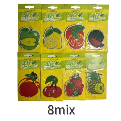 3-80pcs Car Air Freshener Natural scented tea paper Cone Hanging perfume vanilia fragrance Fruit car accessories interior