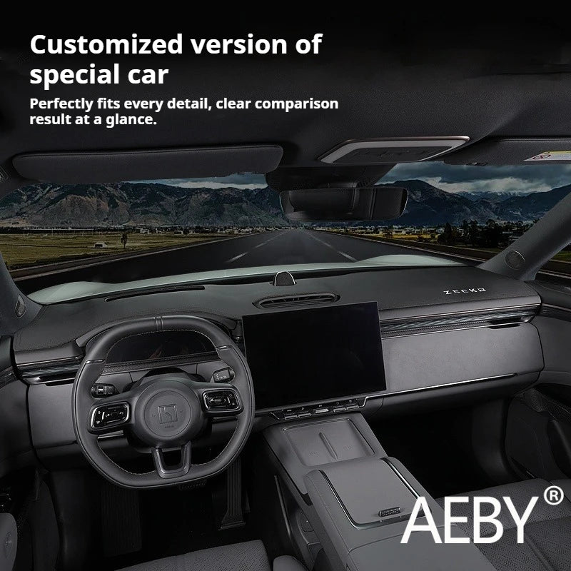 AEBY For ZEEKR 7X 2024 2025 Dashboard Sunshade Mat Anti-Dust Anti-UV Glare Reduction Cover Car Dash Pad Interior Accessories