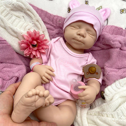 20Inch Open Mouth Pascale Full Soft Body Silicone Reborn Baby Lifelike Skin Veins Doll Anatomically Correct for Gift