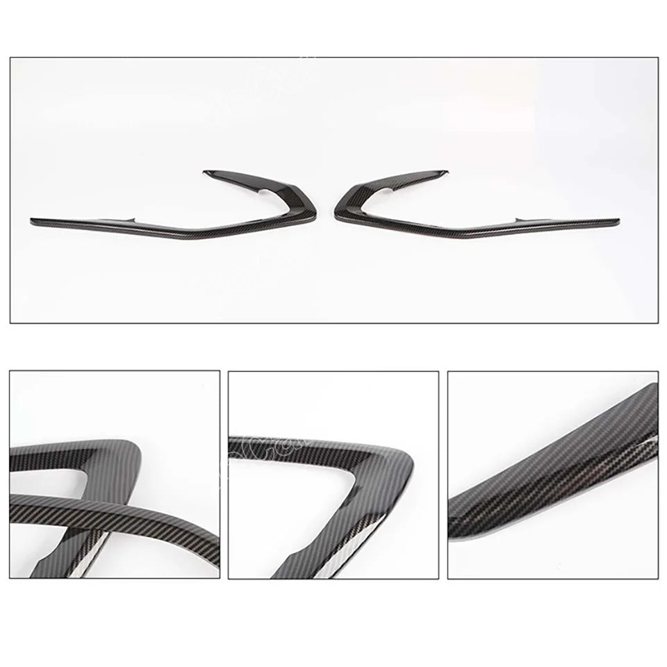 JeCar Carbon Fiber Car Interior Door Strips Decor Protect Cover Trim Stickers ABS For Chevy Camaro 2016 UP Inner Accessories