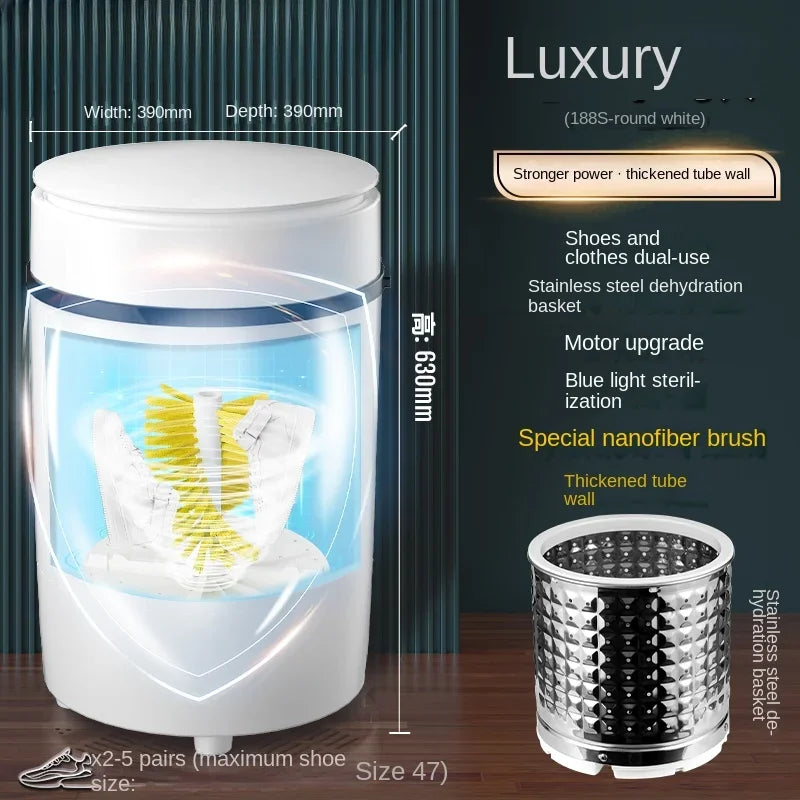 220V shoe washing machine, household small fully automatic shoe brushing machine, integrated with washing and stripping AG