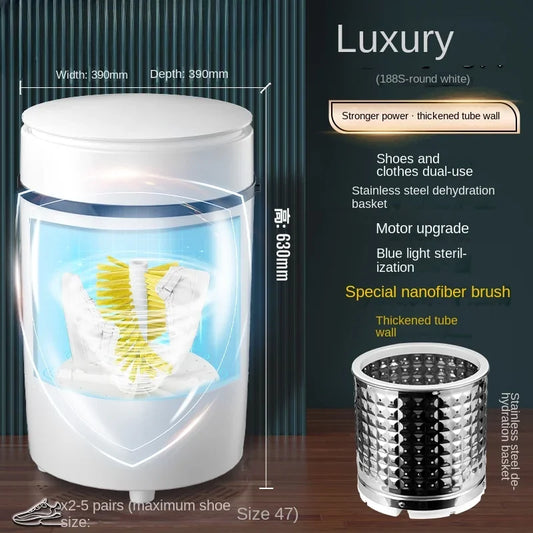 220V shoe washing machine, household small fully automatic shoe brushing machine, integrated with washing and stripping AG