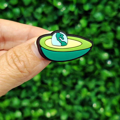 New 1-100pcs Cartoon Fruit Avocado Mom Love Guitar PVC Shoe Charms Accessories Hole Slippers Decorations Kids Birthday Present