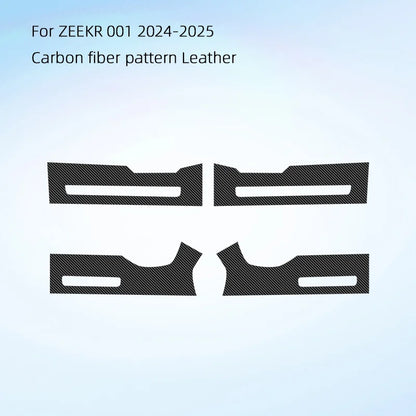 For Zeekr 001 2024 2025，Leather Car Door Anti-kick Pad Front Rear Door Protective Pad Threshold Bar Car Modification Accessories