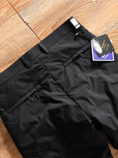 Thickened Duck down Men's Casual Straight Leg down Pants Winter Business Leisure Youth Popular Long Pants Polyester Fiber