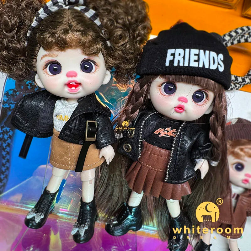 Trendy Toy Doll OB11 Lion Dance Doll Chinese Style Girl Doll Clothes Set for Chinese New Year  Spring Festival Gift Festival BJD