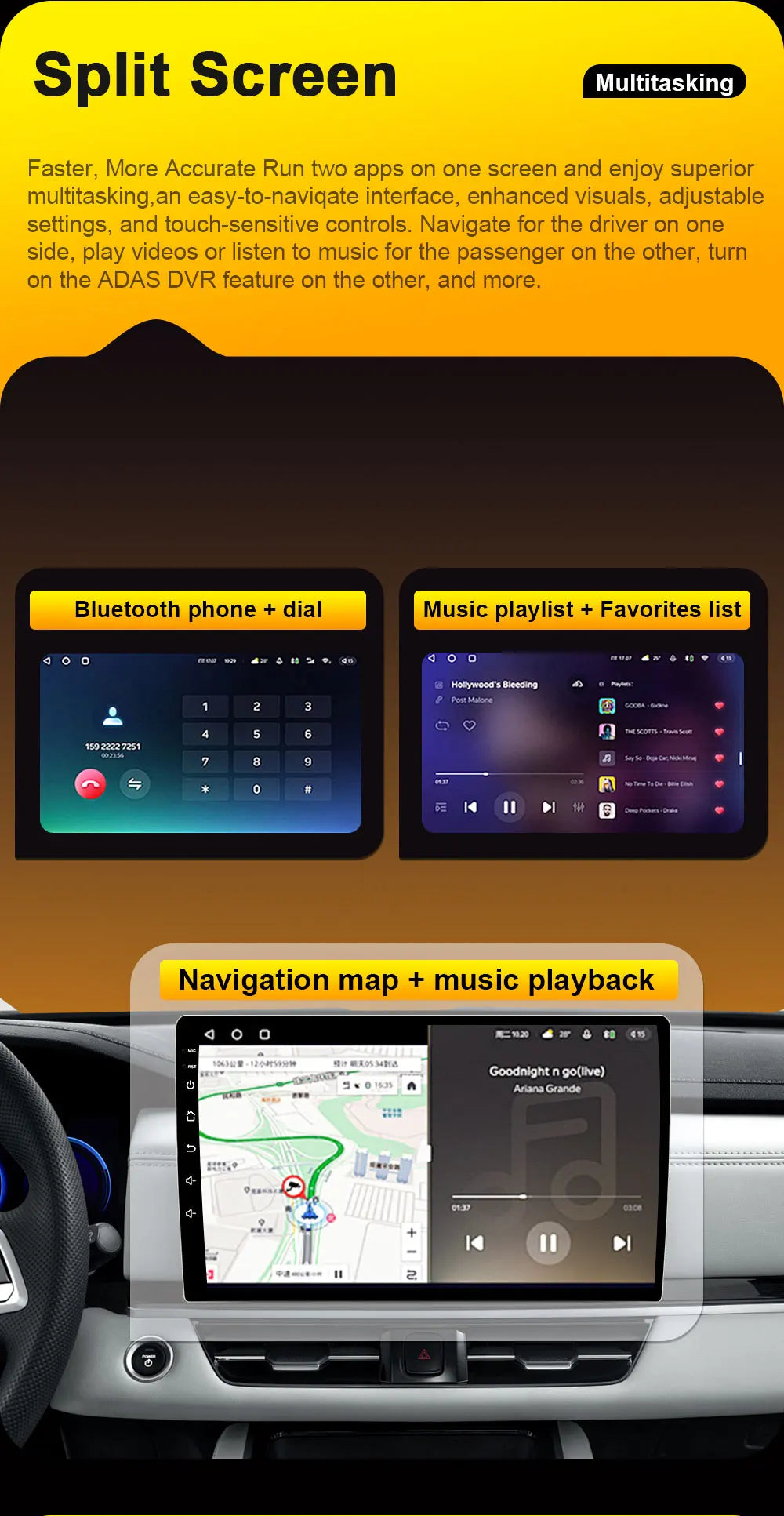Car Android 16 For Fiat Linea Punto evo 2012-2015 Radio Video Player GPS Multimedia Navigation Screen Stereo Carplay Audio DSP