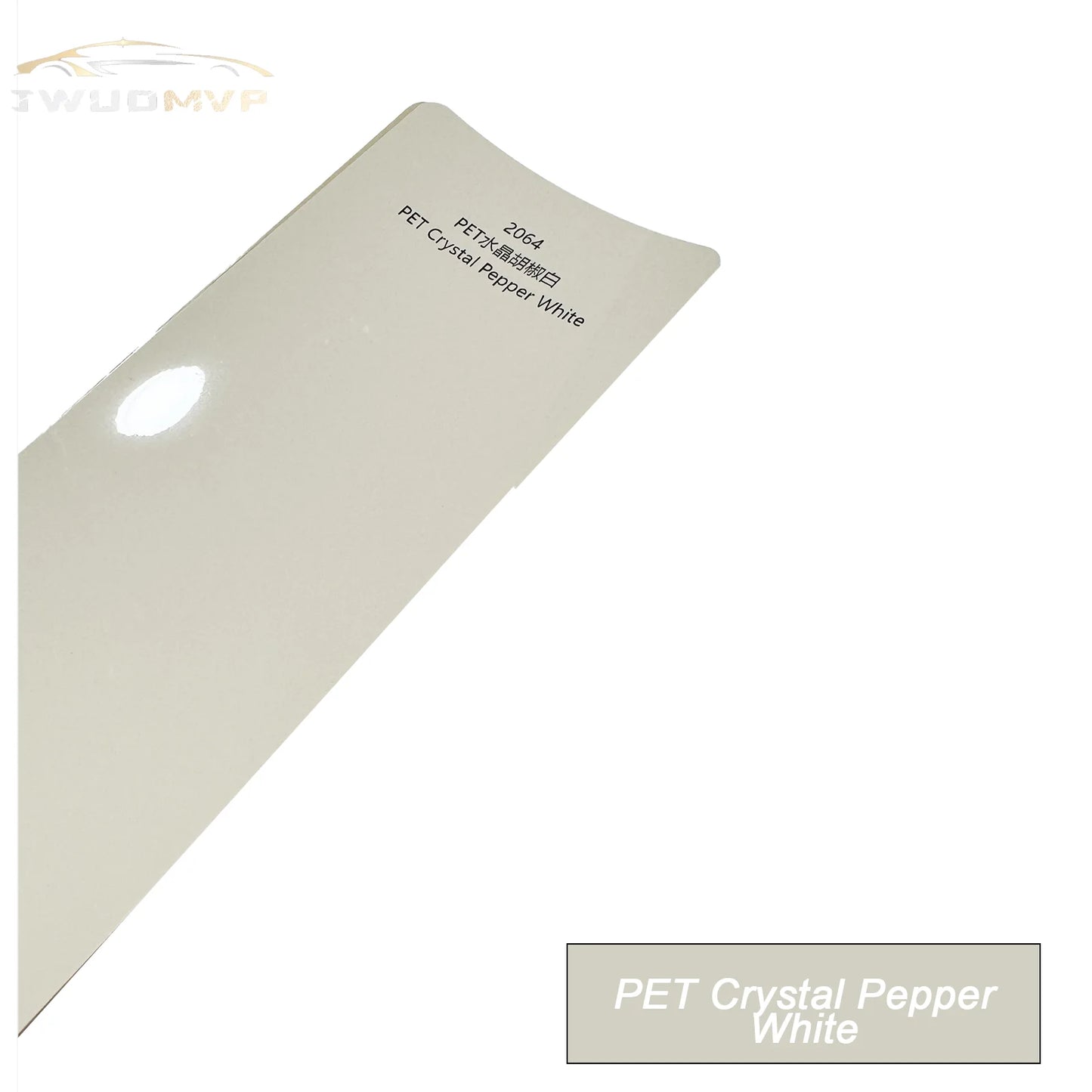 1.52*16m/lot PET Crystal Pepper White Car Paint Color-Changing PPF Vinyl Sticker Wrap PET Pearl Car Body Film