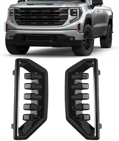 Bumper Grille Cover Air Duct For GMC Sierra 1500 2022-2025  84869628 GM1039287 84869627 Bumper Grille Cover Air Duct Assembly