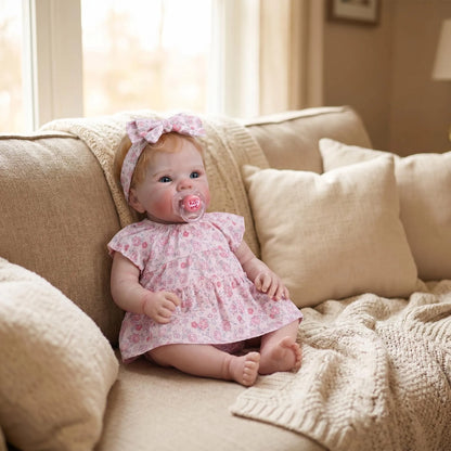 NPK 18inch Lifelike Reborn Baby Doll BeBe Newborn Bettie Cloth Body Multiple Layers Painting 3D Skin Collectible Toy