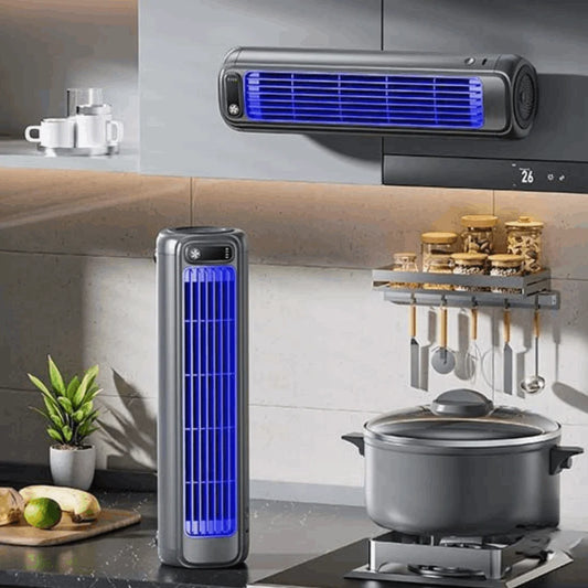 Portable Air Conditioner Fan Rechargeable Wall Mounted Small Fan Non-drilling Silent Summer Cooling Fan