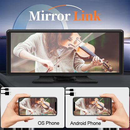 Hippcron 7/9/10.26" Car Mirror Radio Multimedia Video Portable Player Wireless CarPlay And Android Auto IPS Touch Screen Mirror