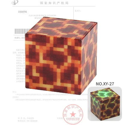 2CM Light-up Magnetic Square Building Blocks Replacement Parts DIY Educational Assembly Street Scene Lamp Bricks Kid Toy