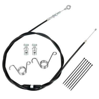 75 Inch Go Kart Throttle Cable Kit Compatible Engine Replacement Parts Stainless Steel Throttle Cable Kit 22*15cm