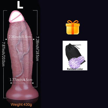Realistic Anal Silicone Dildo Soft Huge Penis Suction Cup Vagina Adult Masturbator Cock Big Dick Butt Plug Sex Toys For Woman18+