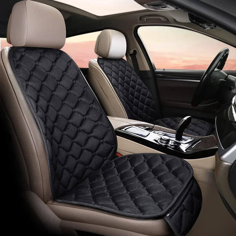 Car Seat Covers, Warm Seat Cushion Protector, Plush Seat Cover, Universal for Sedan, Hatchback, SUV, Autumn, Winter