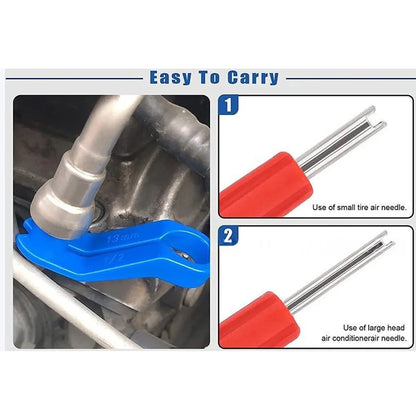 16-Piece Fuel Line Quick Disconnect Tool And A/C Heater Valve Core Remover Tool Set Car Repair Tools