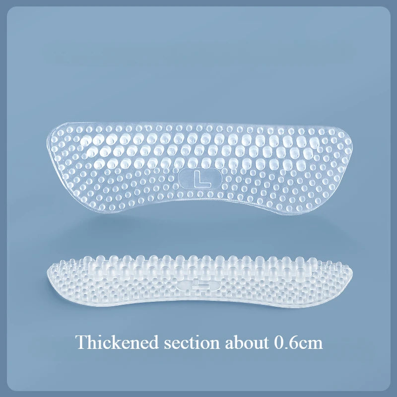 Upgrade Silicone Heel Stickers Heels Grips for Women Men Anti Slip Heel Cushions Non-Slip Inserts Pads Foot Heel Care Protector