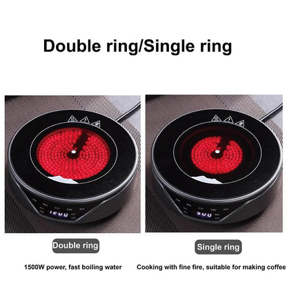 110V/220V Electric Ceramic Stove Home Coffee Electric Hot Plate Heater Stove 4 Gear  Heating Furnace Mini Tea Maker Water Boiler