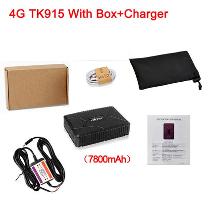 10000mAh 2G 4G TKSTAR Tracker GPS Locator Magnet Waterproof IP65 GPS Car Tracker Long Standbt time LIFETIME FREE APP  PK TK905