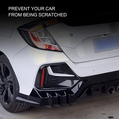 Car Styling For Honda Civic Hatchback 2021Body Kits Rear Spoiler Bumper Edge Rear Diffuser FK8 Rear Spoiler