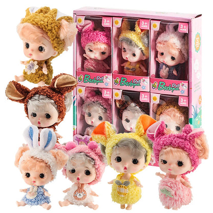 12Pcs Christmas Reborn  Doll Kit Toy Simulation Princess Dolls Toy Cute Sleeping Baby with Clothes Accessories Christmas gift