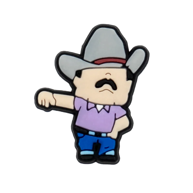 1/25Pcs Western Cowboy Theme PVC Shoe Charms for Clogs, with Hat, Boots, Horse, Poker Chip, Beer Mug Clog DIY Accessories Gifts