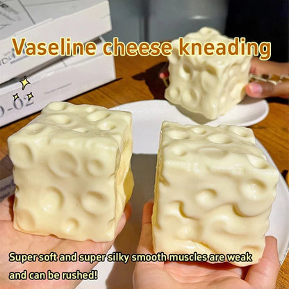 6CM Simulation Cheese Squishy Stress Relief Toy Slow Rising Moldable Venting GiantASMRSensory Anti-Stress Toy Holiday Gift Sloth
