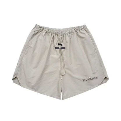 FW21 Classic Men's Nylon Shorts Fashion Design 3M Reflective Letter Shorts High Street Loose Lightweight Beach Five-point Pants