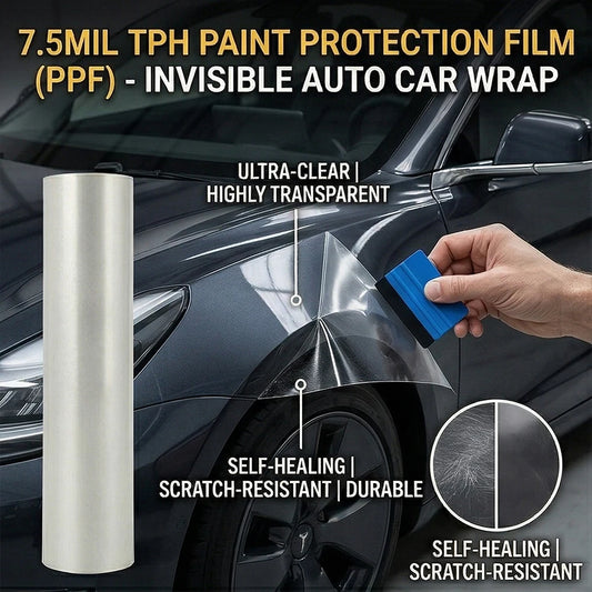 7.5mil Car Body Paint Protection Film TPH PPF Clear Auto Vinyl Wrap Scratch Resistant Self Healing Invisible Car Protective Film