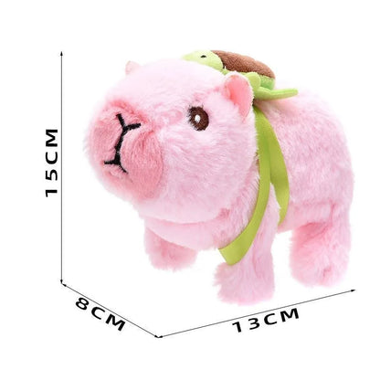 2026 Cross-border Simulation of Electric Plush Capibala Dolls Can Walk and Cry Electronic Pet Capybara Children's Toys