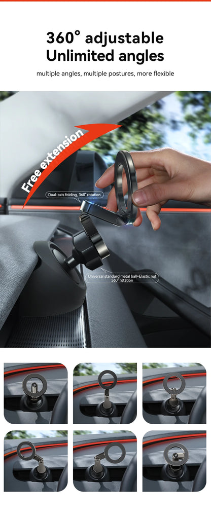 YZ For Tesla Highland Model 3/Y/YL Juniper Strong Magnetic Phone Holder for iPhone 17 16 Pro Max Samsung phones Air Outlet Base