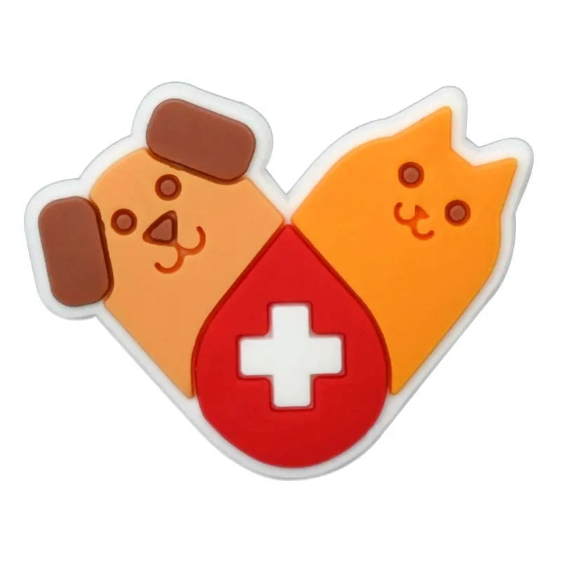 Pet hospital veterinarian Love dogs Shoes Charms DIY PVC Shoe bag Accessories Forenthusiasts Wristband Kids Party X-mas Gifts