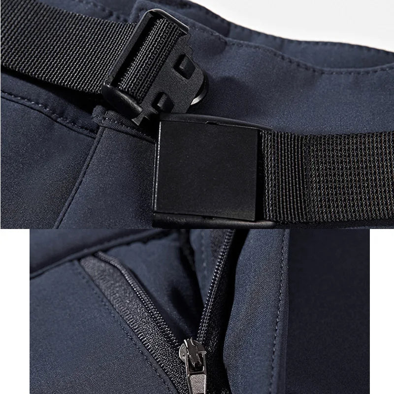 Men's Skiing Pants Camping Fleece Lined Waterproof Winter Insulated Hiking Trekking Trousers Outdoor Work Hunting
