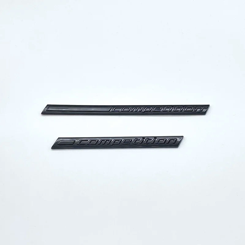 Car Trunk Emblem Badge Sticker Decals 3D ABS Glossy Black COMPETITION Logo Rear For M1 M3 M4 M5 M6 X1M X3M X4M X5M X6M