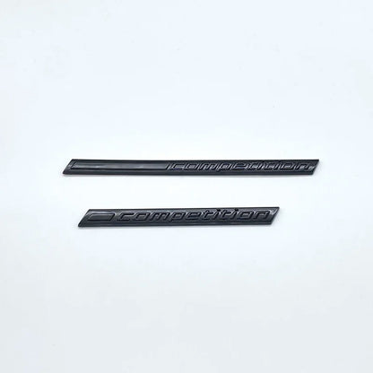 Car Trunk Emblem Badge Sticker Decals 3D ABS Glossy Black COMPETITION Logo Rear For M1 M3 M4 M5 M6 X1M X3M X4M X5M X6M