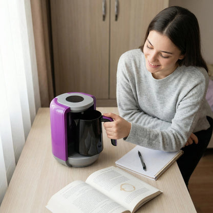 Smart digital display Turkish electric coffee maker, 480ml portable tea maker, coffee brewer