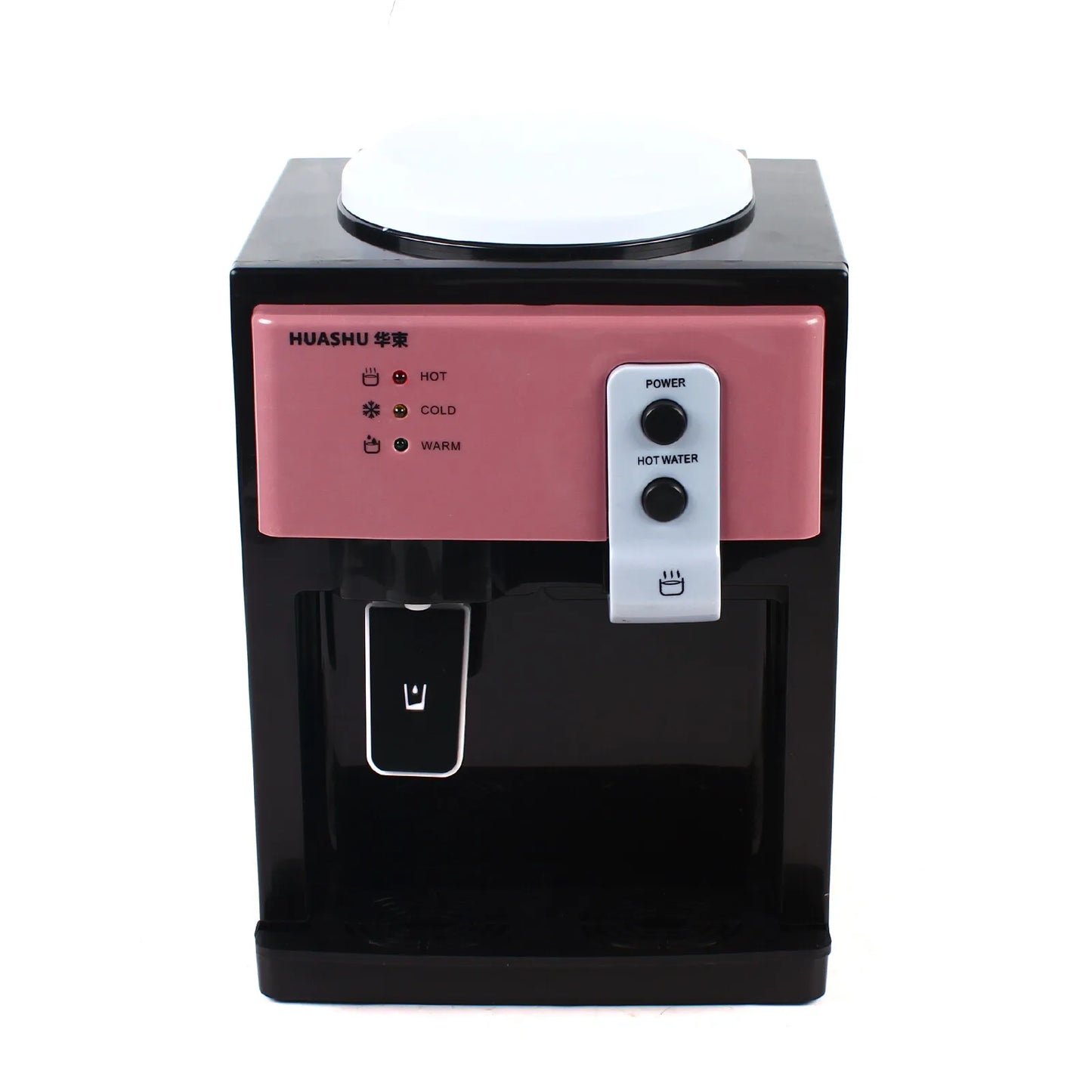 75W 5 Gallon Pink  Desktop Electric Hot Cold Water Dispenser Drinking Machine Top Loading Fit for Put 3.5l, 5l, 10l and 18.9l Bottled Water for Home and Office